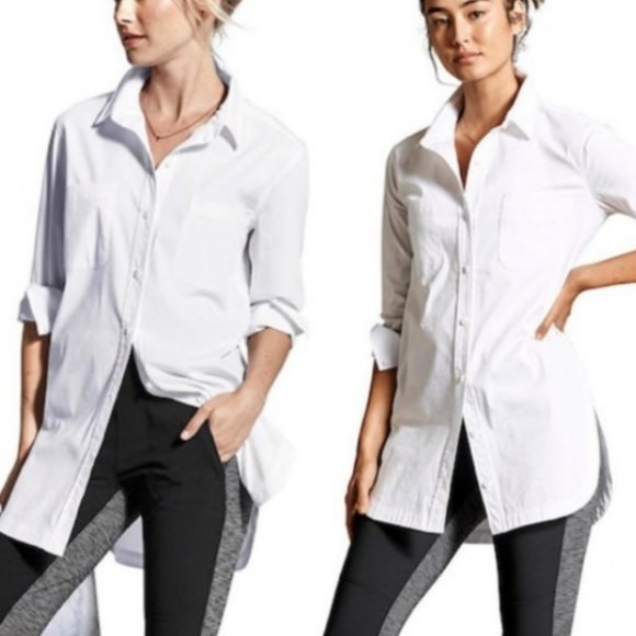 Athleta Tops - NEW - Athleta Long and Lean Button Front Tunic Athleta
